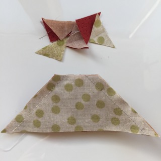 Spool Quilt block スプールのパッチワークパターン　糸巻きバッグ　パッチワーク　中沢フェリーサ　糸巻きキルトnakazawa felis