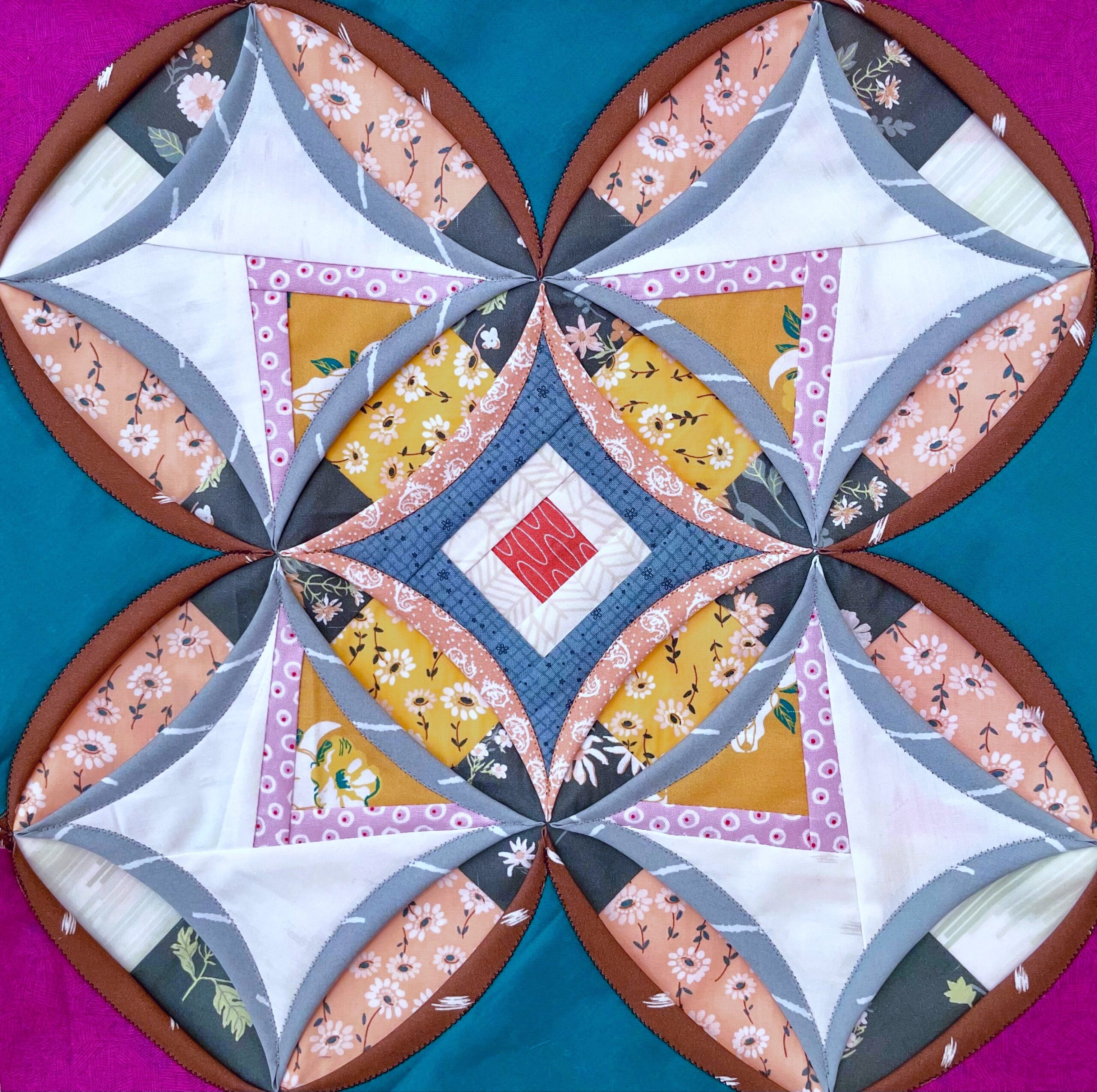 カテドラルウインドウの作り方cathedral window quilt